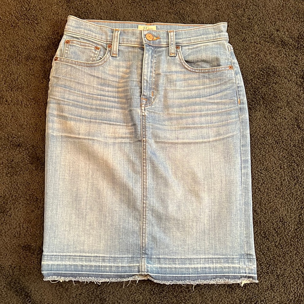 J Crew Denim Skirt